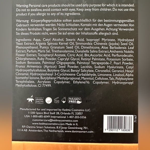 KEDMA Swarovski Crystals Egg Ruby & Pearl Intense Purification- Exfoliating Mask - Picture 6 of 10